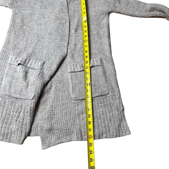 Barefoot Dreams CozyChic Lite Long Weekend Cardigan Waffle Knit Size XS - Picture 7 of 9